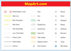 Manhattan (USA) Fast Track Map - Laminated -  MapArt