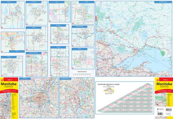 Manitoba Road Map -  MapArt