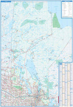 Manitoba Road Map -  MapArt