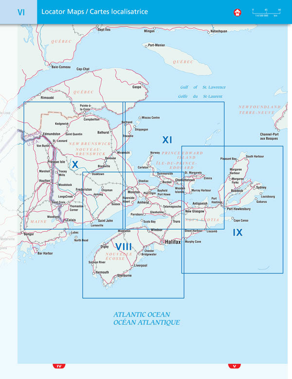 Maritimes Atlantic Canada Road Atlas