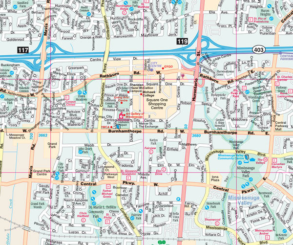 Mississauga Street Map