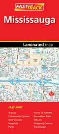 Mississauga (ON) Fast Track Map - Laminated -  MapArt