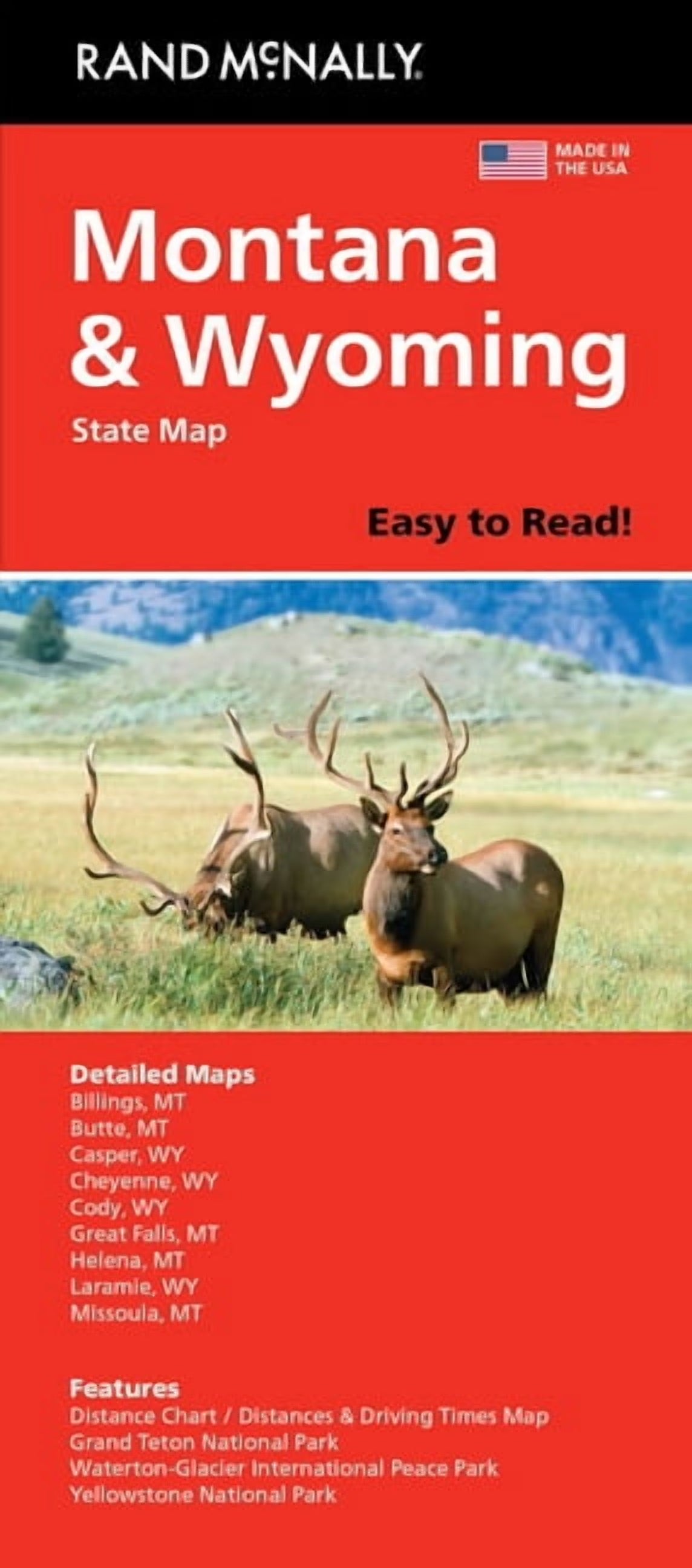Montana / Wyoming State Map