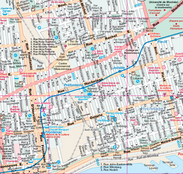 Montréal (QC) Street Map Fast Track - Laminated -  MapArt
