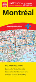 Montréal (QC) Street Map Fast Track - Laminated -  MapArt