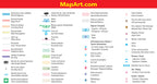 Montréal (QC) Street Map Fast Track - Laminated -  MapArt