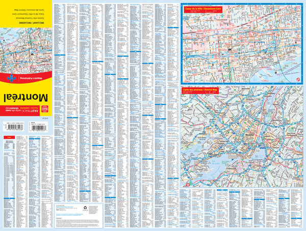 Montréal (QC) Street Map Fast Track - Laminated -  MapArt