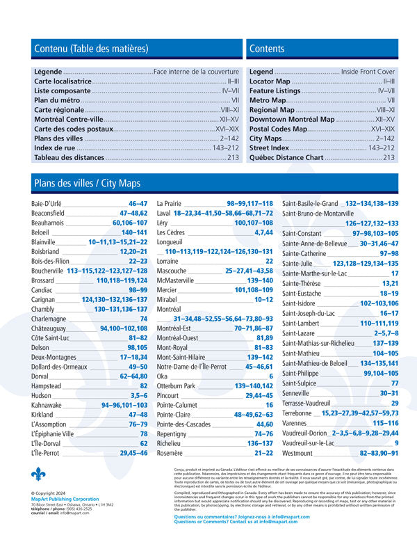 Montreal and Area Street Atlas (Montreal & Environs)
