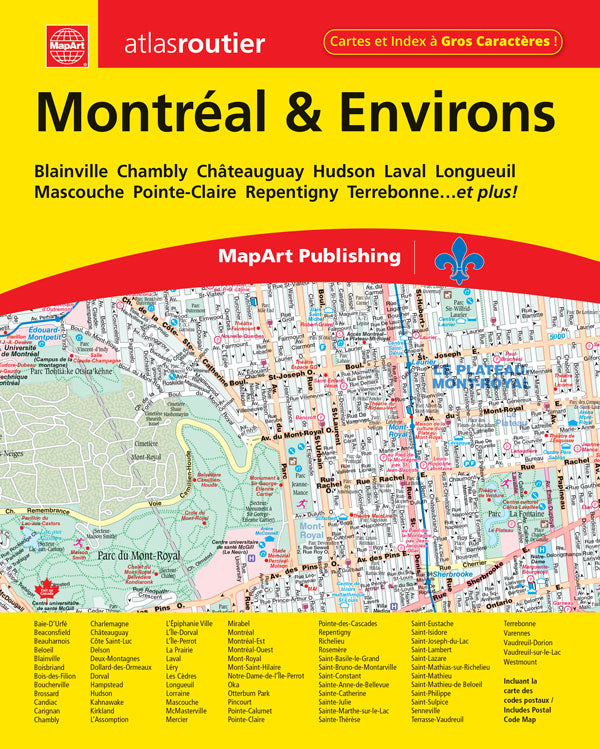 Montreal and Area Street Atlas (Montreal & Environs)