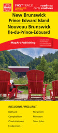 New Brunswick & PEI Road Map Fast Track - Laminated -  MapArt