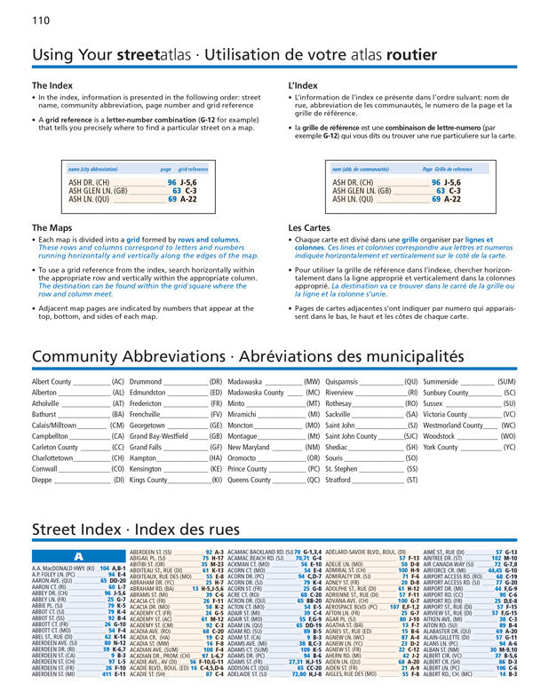 New Brunswick PEI Cities Street Guide