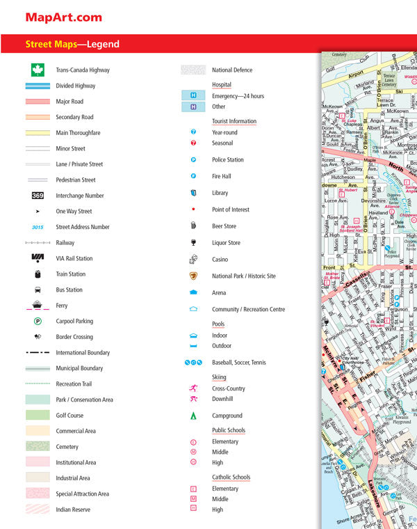 Ontario NE Road Atlas & North Bay Sudbury Sault Ste. Marie Street Guide
