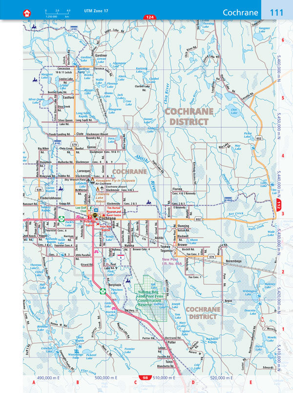 Ontario NE Road Atlas & North Bay Sudbury Sault Ste. Marie Street Guide