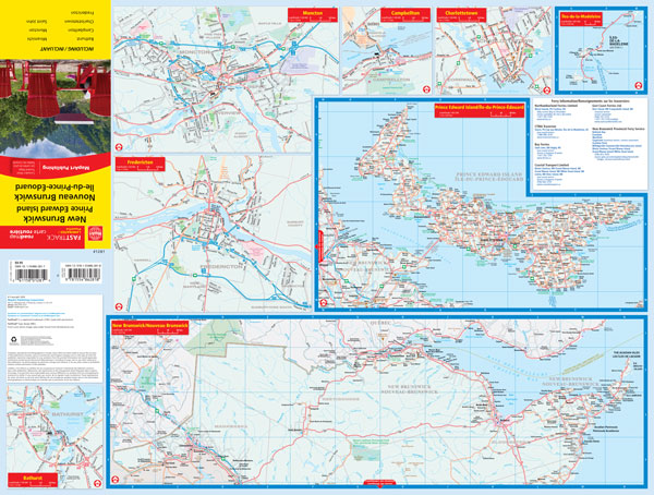 New Brunswick & PEI Road Map Fast Track - Laminated -  MapArt
