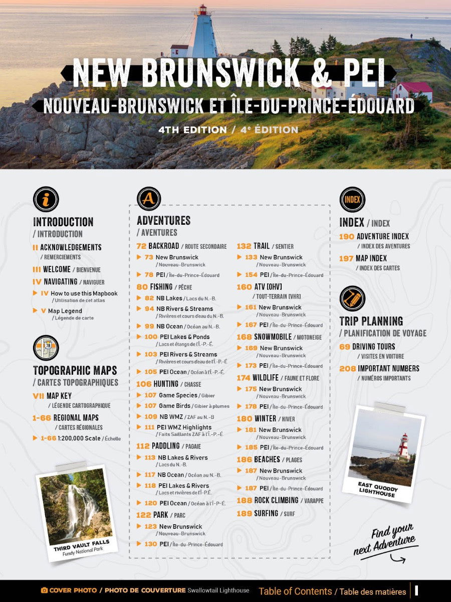 New Brunswick & PEI Backroad Mapbook - Backroad Maps