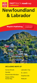 Newfoundland & Labrador Road Map Fast Track - Laminated -  MapArt
