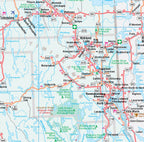 Northern Ontario Road Map Fast Track - Laminated -  MapArt