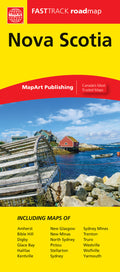 Nova Scotia Road Map Fast Track - Laminated -  MapArt