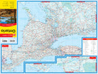 Ontario Road Map Fast Track - Laminated -  MapArt