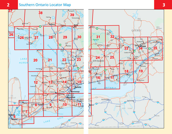 Ontario Road Atlas (Pocket Size)