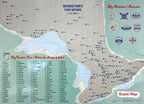 Ontario Provincial Parks Scratch Wall Map 28.5x20 -  MapArt