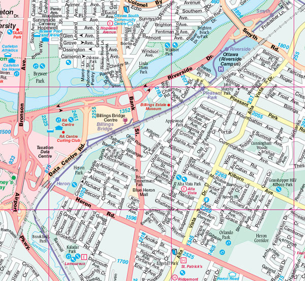 Ottawa Gatineau (ON) Road Map Fast Track - Laminated -  MapArt