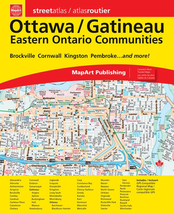 Ottawa Gatineau Eastern Ontario Communities Street Atlas