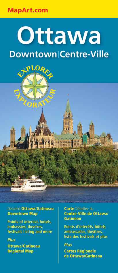 Ottawa Downtown Explorer Map -  MapArt