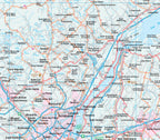 Quebec Road Map Fast Track - Laminated -  MapArt