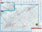 Quebec Road Map Fast Track - Laminated -  MapArt