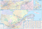 Quebec Wall Map 59x41 - Laminated -  MapArt