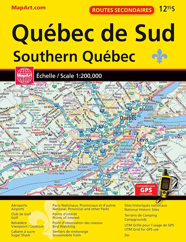 Quebec Southern (Sud du Quebec) Road Atlas