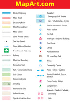 Regina (SK) Street Map Fast Track - Laminated -  MapArt