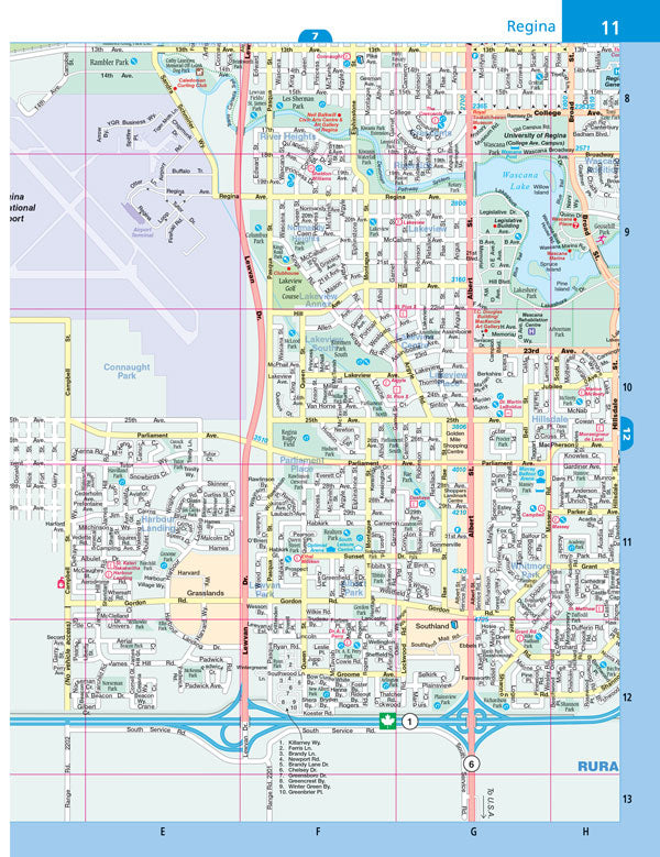 Regina Saskatoon (+23 Communities) Street Atlas