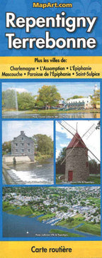 Repentigny Terrebonne Road Map (French) -  MapArt