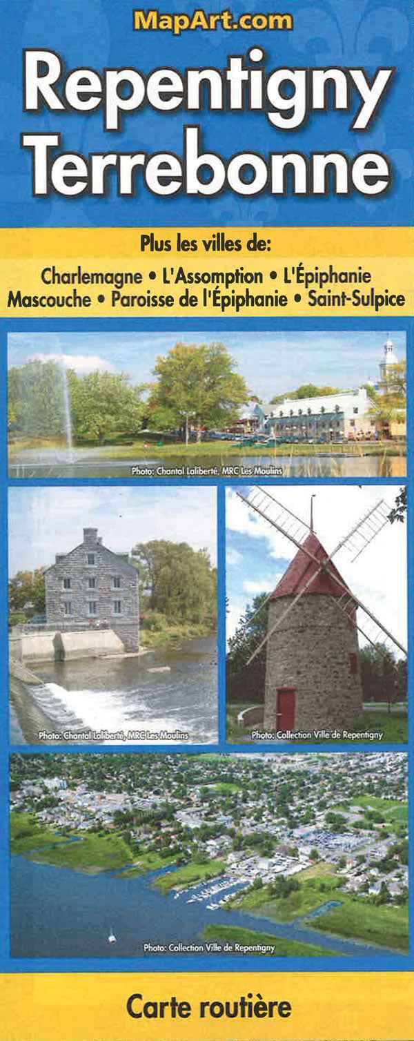 Repentigny Terrebonne Road Map (French) -  MapArt