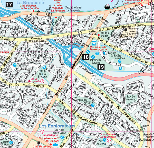Rive-Sud de Montréal (QC) Fast Track Map - Laminated -  MapArt