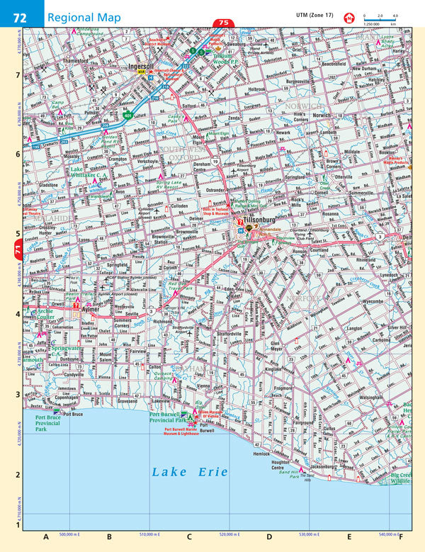 Sarnia Windsor Lake Huron Coast Street Guide