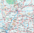 Saskatchewan Road Map Fast Track - Laminated -  MapArt