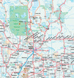 Manitoba / Saskatchewan 38x59 Wall Map - Laminated -  MapArt