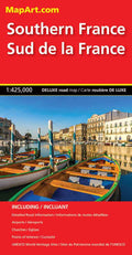 Southern France Deluxe Road Map -  MapArt