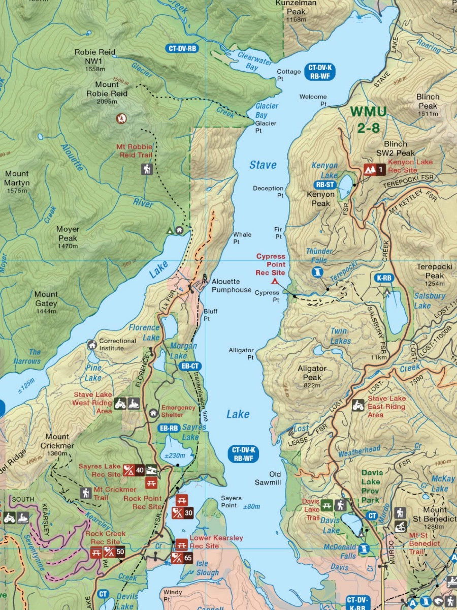 Squamish, Chilliwack & Merritt BC - Recreation Map - Backroad Maps