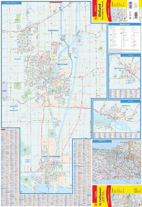 St Catharines & Welland Street Map