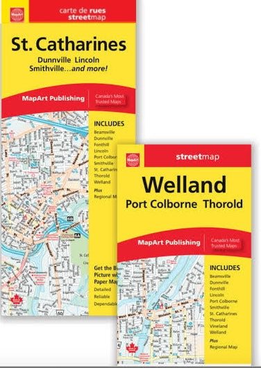 St Catharines & Welland Street Map