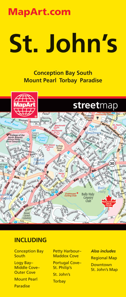 St. John's Newfoundland Map