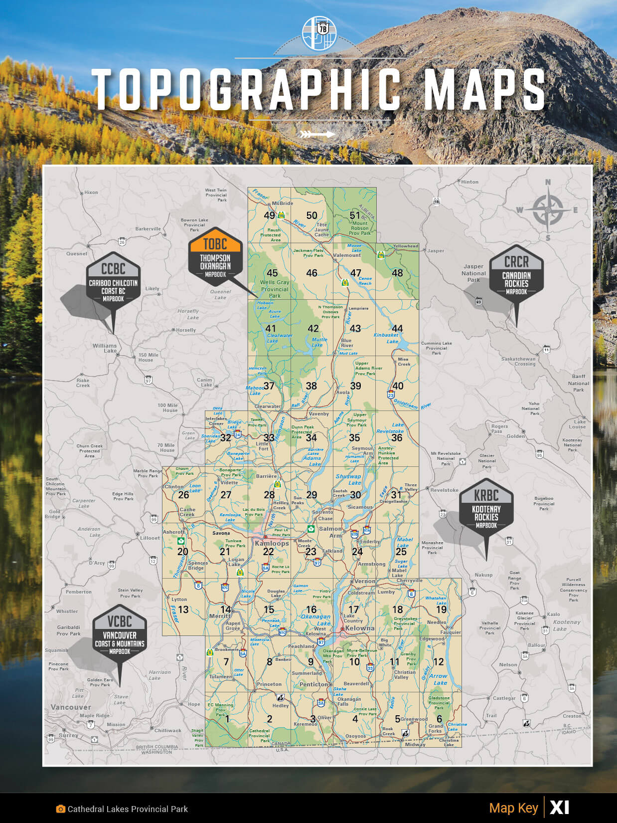 Thompson Okanagan BC Backroad Mapbook