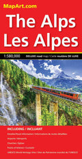 The Alps Deluxe Road Map -  MapArt