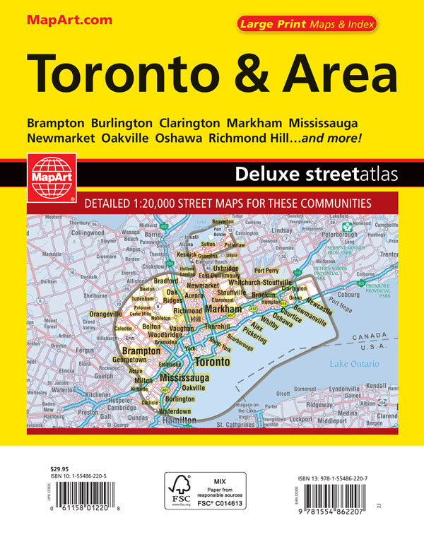 Toronto & Area Street Atlas