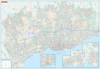 Greater Toronto Area (ON) Wall Map - Laminated -  MapArt