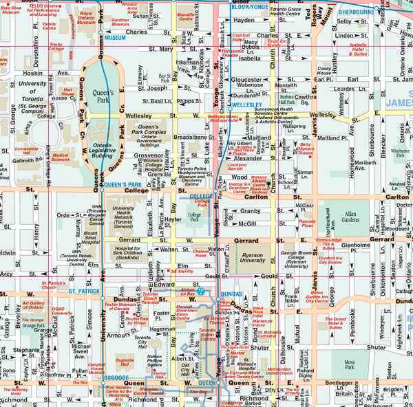 Greater Toronto Area (ON) Wall Map - Laminated -  MapArt